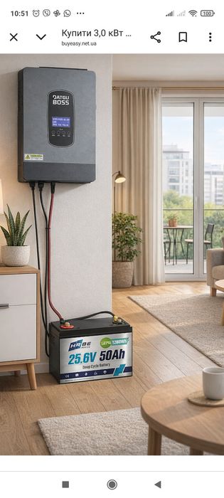 Установка ДБЖ (инверторов гибридных)