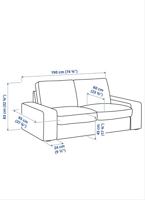 Sofa Kivik IKEA 2 lugares