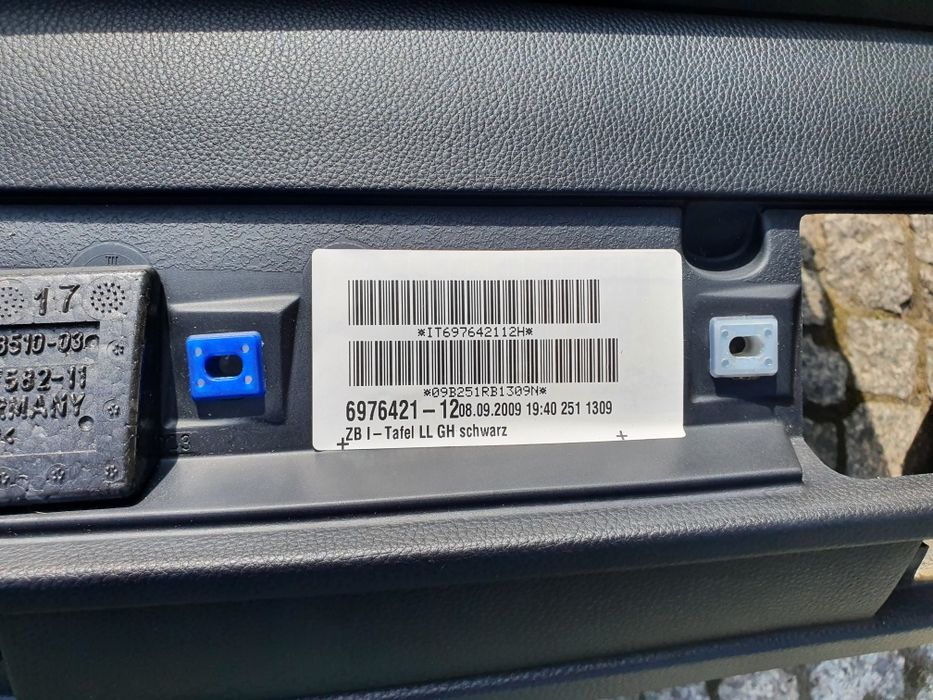 Oryginalna używana deska BMW E60 uchwyty na kubki cup holder europa