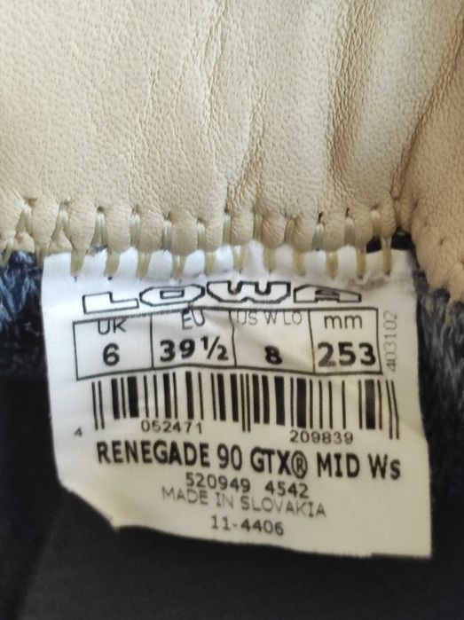 - Lowa Renegade 90 GTX Mid Ws - Buty trekkingowe r. 39,5
