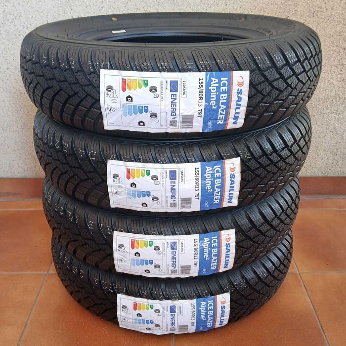 Opony zimowe 155/80 R13 SAILUN Ice Blazer Alpine 2 155/80 13- 10 lat gwarancji NOWE