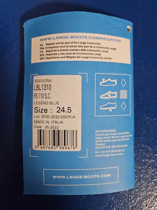 Juniorskie Buty narciarskie Lange RS 110 SC