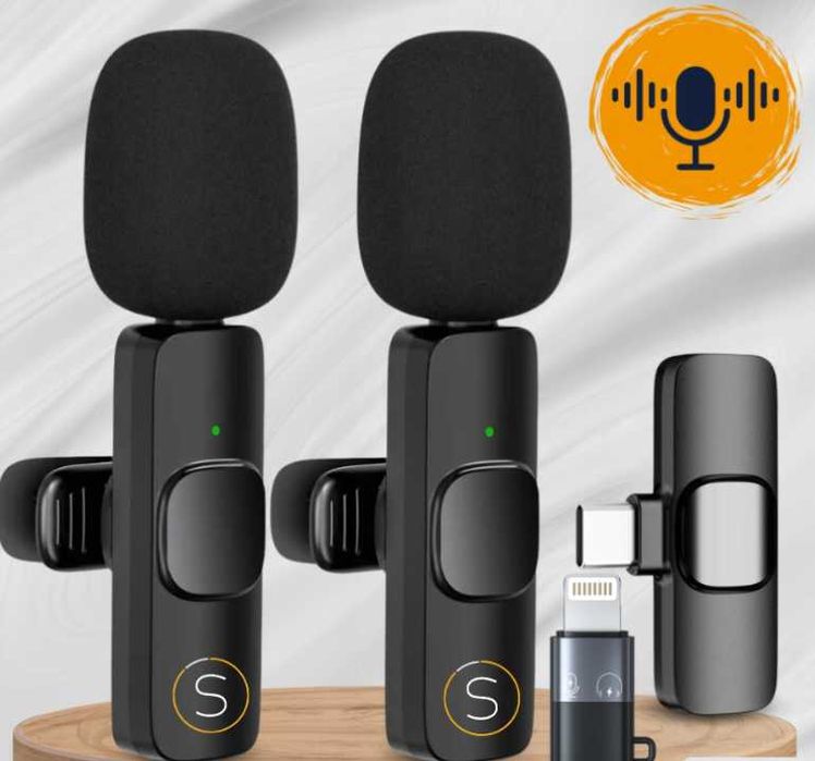 ZESTAW 2 MIKROFONÓW mikrofon krawatowy do telefonu komputera x2 zestaw