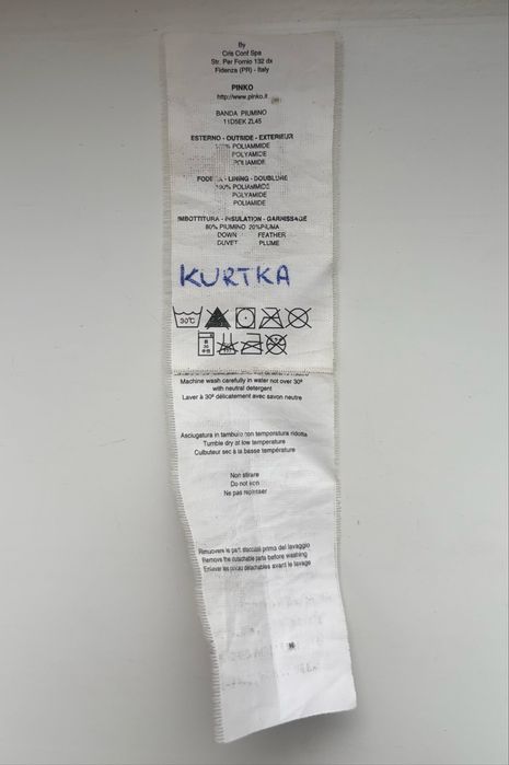 PINKO ciepła czarna kurtka puchowa 34/36