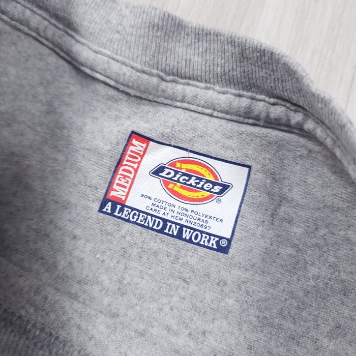 T-shirt Dickies lisa de algodão cinzento
