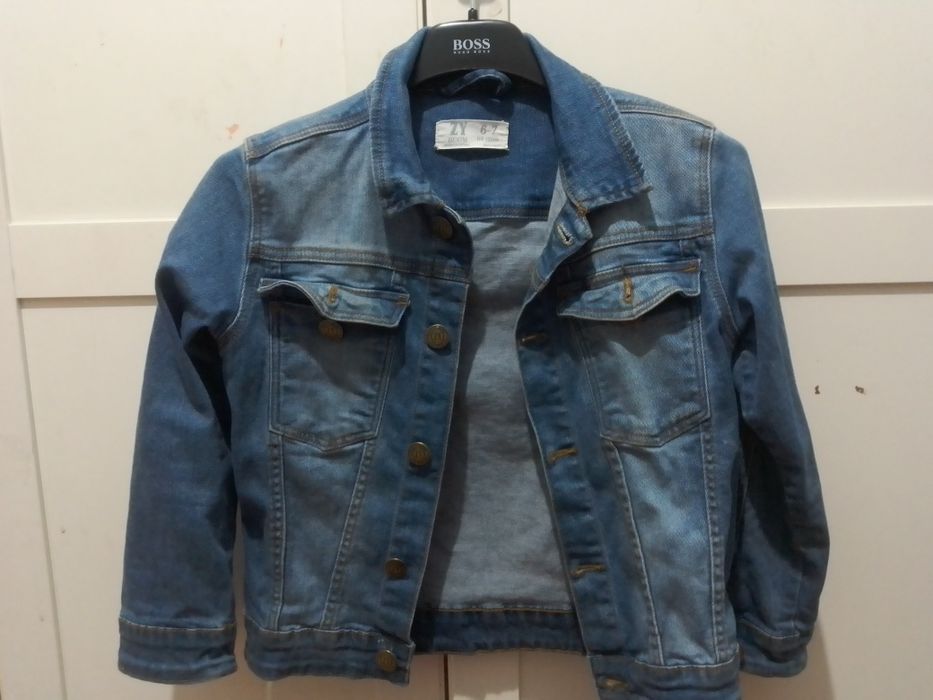 Casaco ganga Zara TAM 6/7 anos impecável