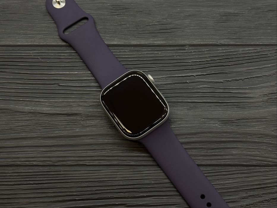 Apple Watch Series 11 LTE 46mm Silver Aluminium Case with Purple Fog Sport Band (M/L) (MFCR4)