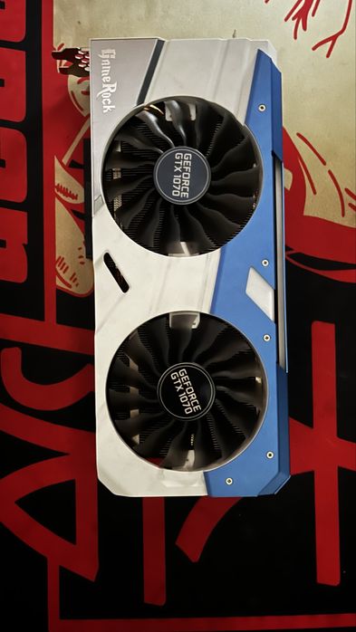 Продам видеокарту gtx 1070 8gb palit game rock в идеальном состоянии
