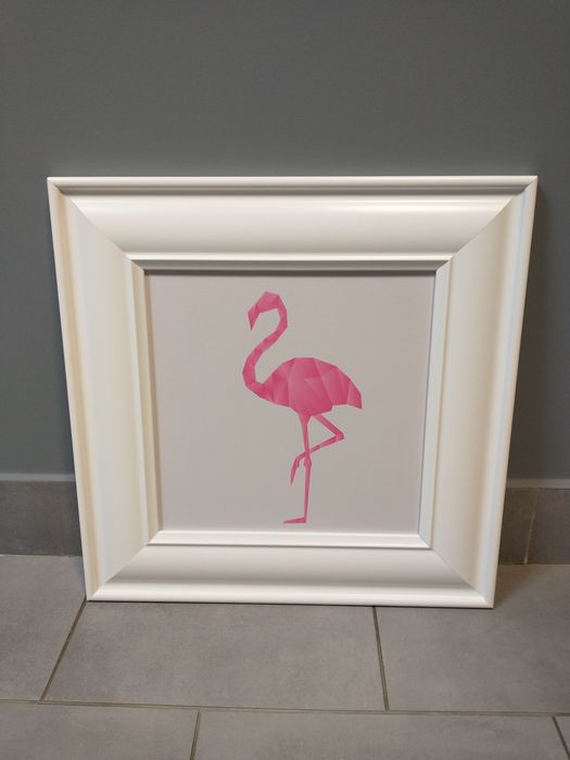 Obraz flaming jak nowy 30x30