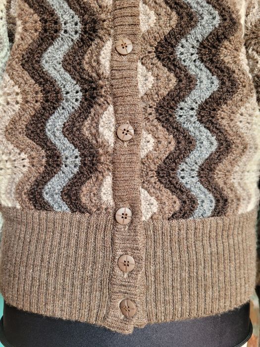 Sigi Scheiber r 42 sweter vintage swetr folk babcine retro