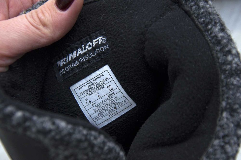 Черевики Merrell Puffin Frost. Устілка 24 см