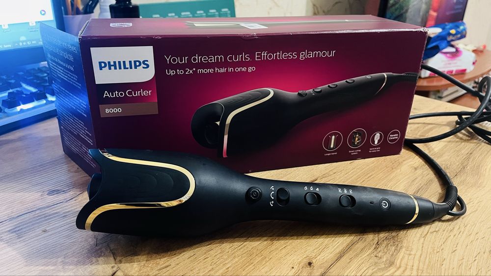 Автостайлер Philips Auto Curler 8000 BHB876/00 — майже новий