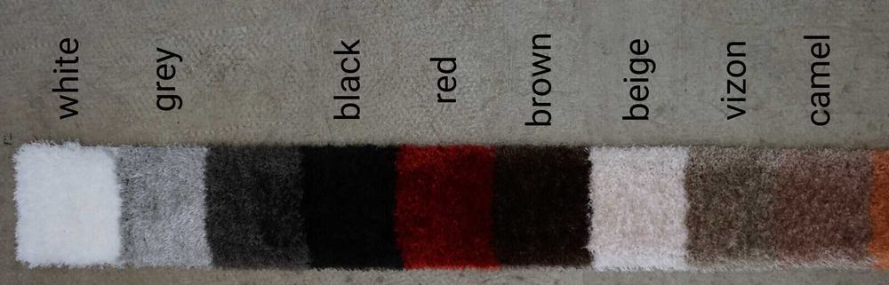 Ворсистий Білий Килим WHITE - VIP * Безкоштовна Доставка *