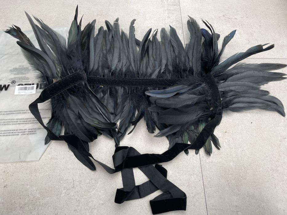 Kostium przebranie narzutka z piór kolnierz halloween karnawał cosplay