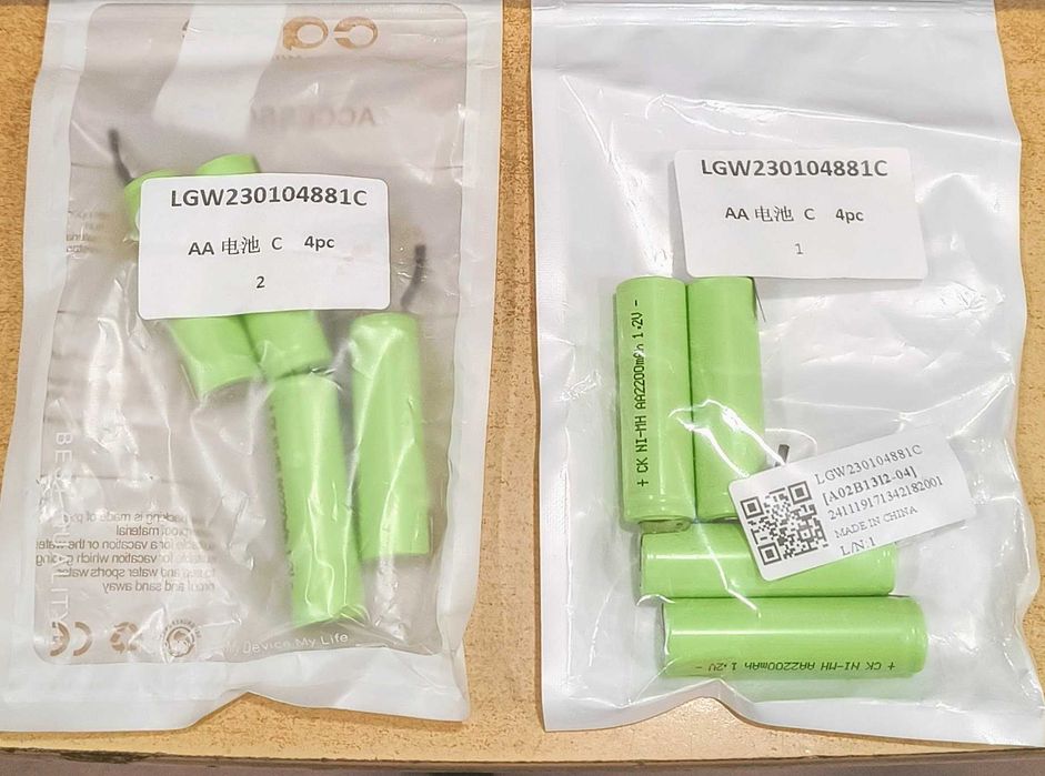 Батарейки перезаряжаемые, Аккумулятор АА Ni-MH 1.2V 2200mAh с лепестками под пайку U-образные