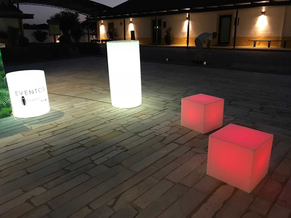 Mesas led com iluminação rgb