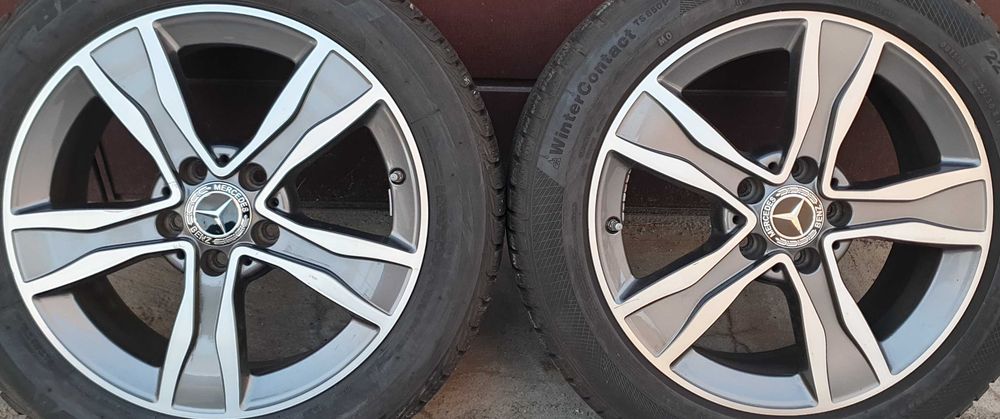 Alufelgi Mercedes 17 5x112 7J ET 48.5 Felgi czujniki tpms W205 E C S