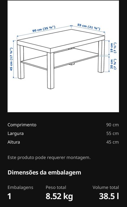 Mesa de centro Ikea