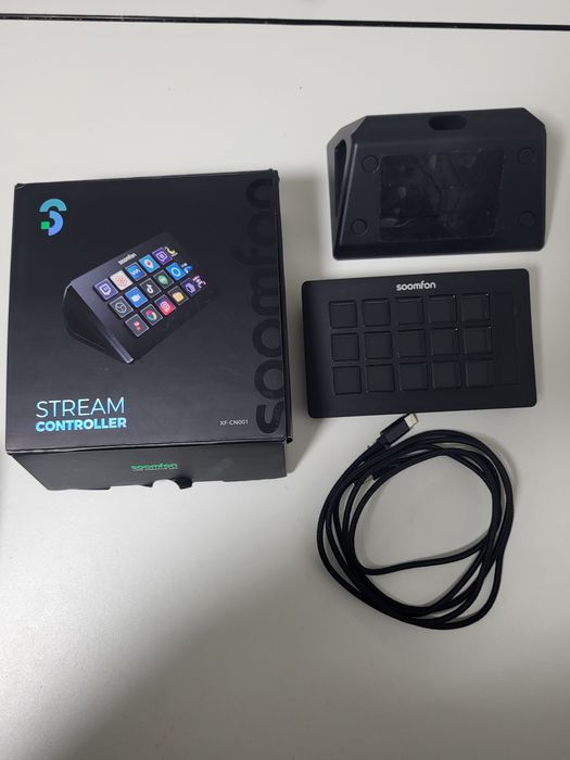 SOOMFON Stream Controller з 15 LCD макро-кнопками, сумісний з OBS, Twi