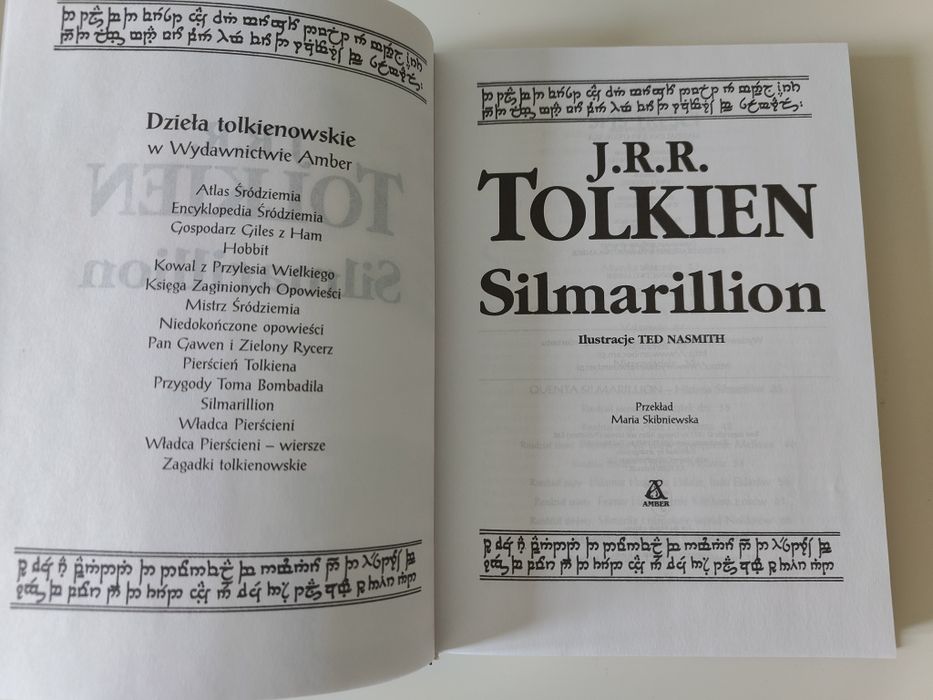 Ilustrowana książka Silmarillion J.R.R. Tolkien wydawnictwo Amber