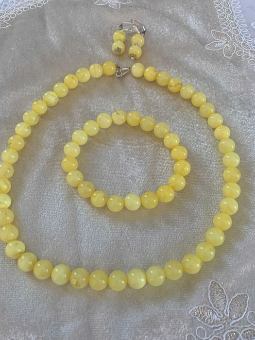 Витончений бурштиновий комплект високої якості молочна куля