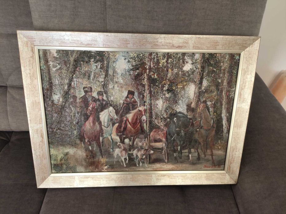 Obraz olejny w ramie 69×50 cm