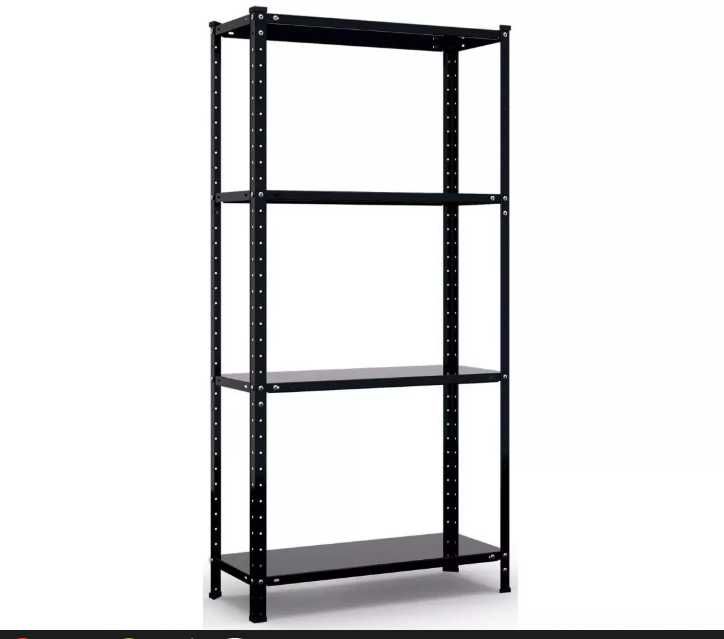 Стелаж металевий 4 полиці (чорний)