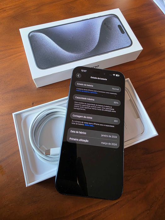 iPhone 15 Pro Max Azul Titânio 256GB