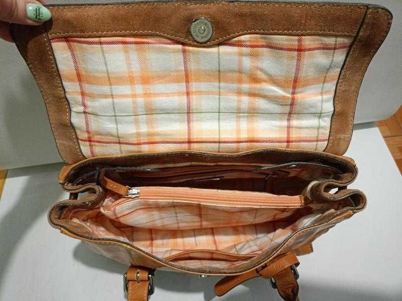 Стильна сумка в руку/на плече від Clarks у кольорі кемел