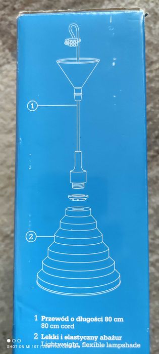 Różowa silikonowa lampa wisząca- nowa