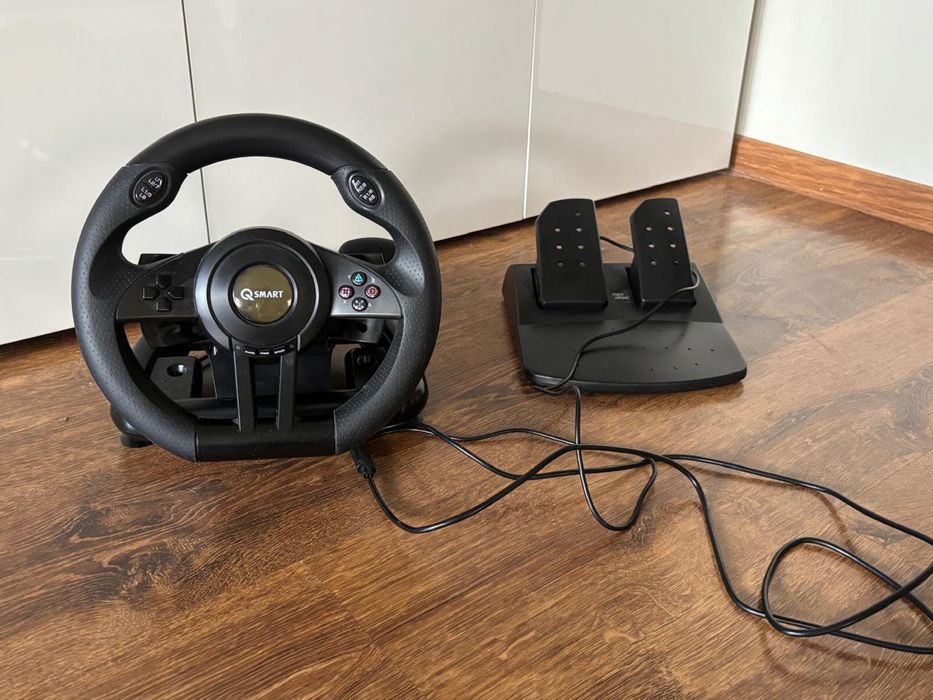 Kierownica 90 stopni z pedałami do PC