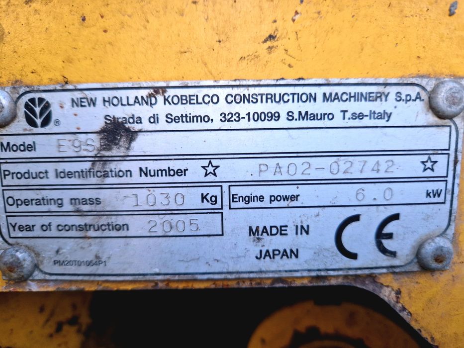 Minikoparka New Holland E9SR 3 łyżki joysticki okazja