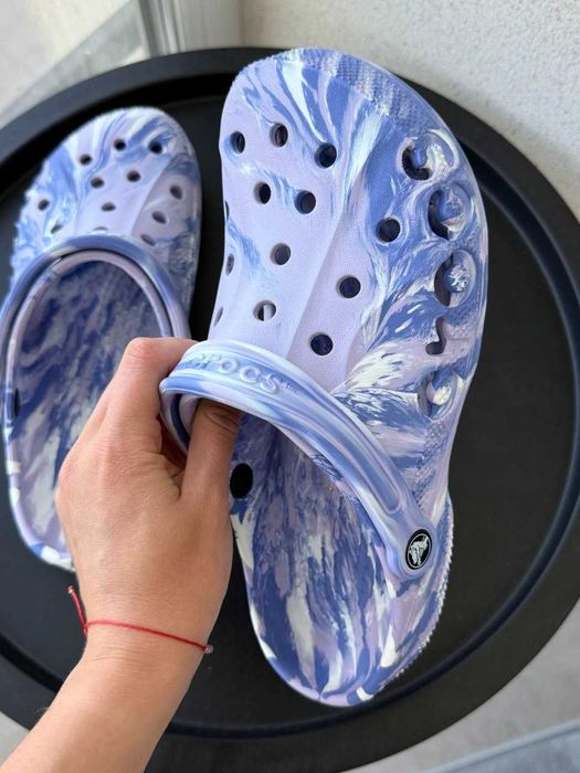 Шльопанці Crocs Marbled Clog Purple (торг)