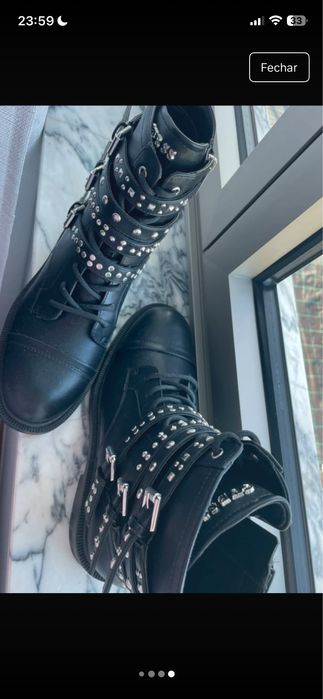 Botas Guess novas nunca usadas estilo militar