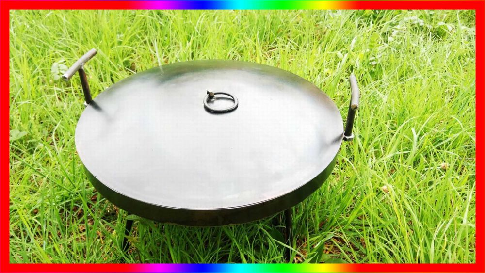 Сковорода из диска бороны жаровня казан ,сковорідка туристична