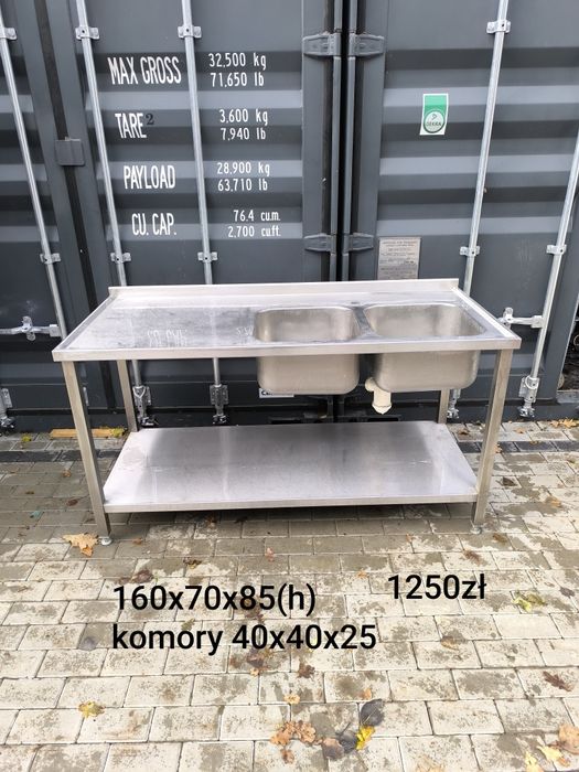 Meble nierdzewne, zlewy, baseny