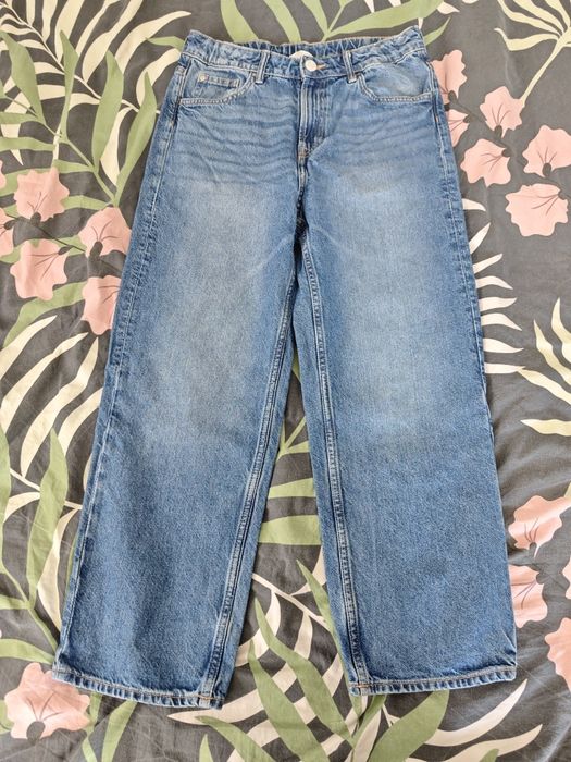 Chłopięce spodnie jeansowe loose fit 158 H&M