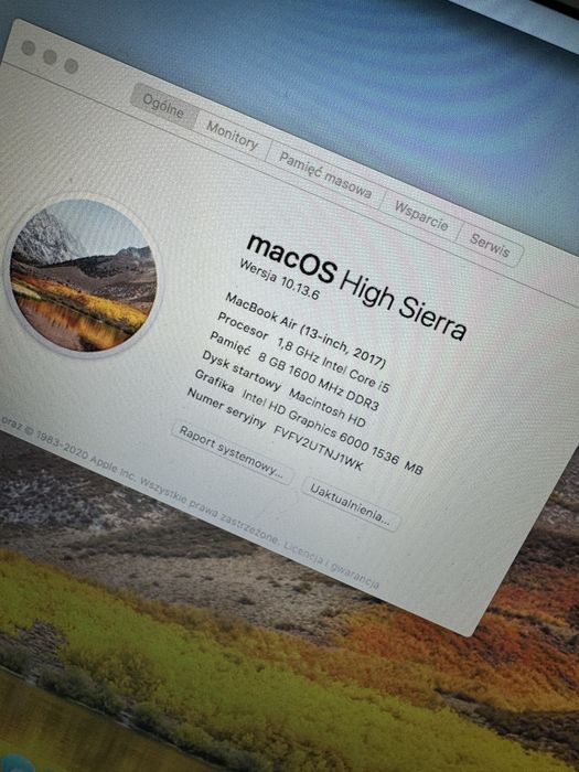 Macbook air (13-inch, 2017)