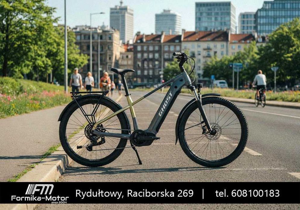 Rower elektryczny Trekking Ghost E-TERU EQ 27,5" 540Wh Bosch 75Nm Raty od 149 Dostawa pod dom