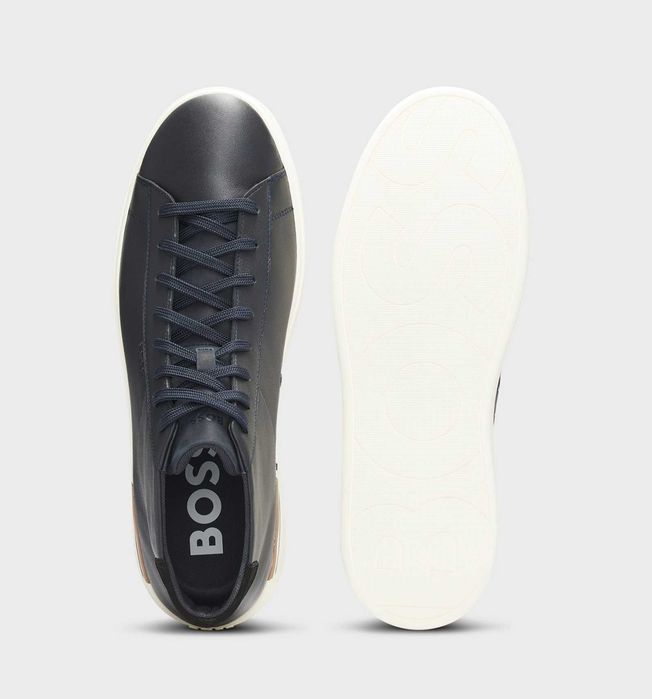Шкіряні чоловічі снікерси BOSS (43р)