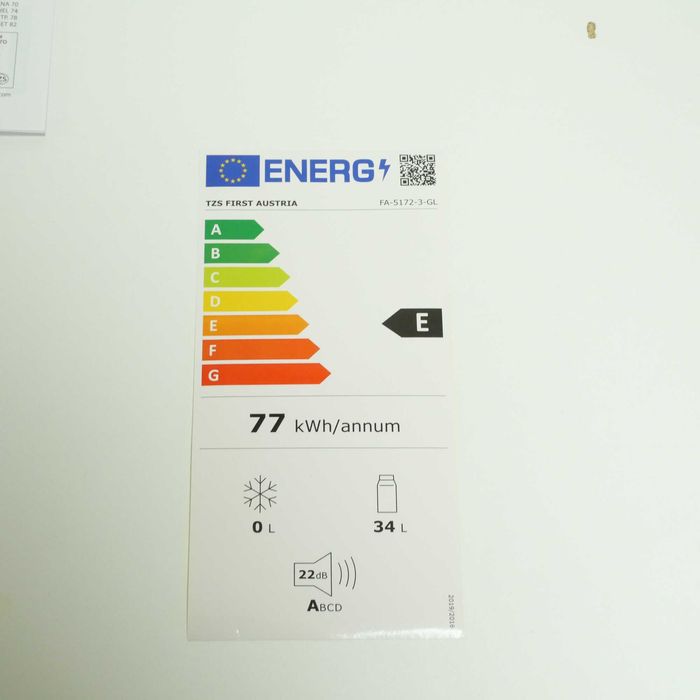Minilodówka 40L First Austria bardzo cicha 22dB nowa okazja