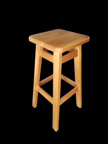 NOWY taboret stołek barowy HOKER drewniany 70 cm wysyłka transport