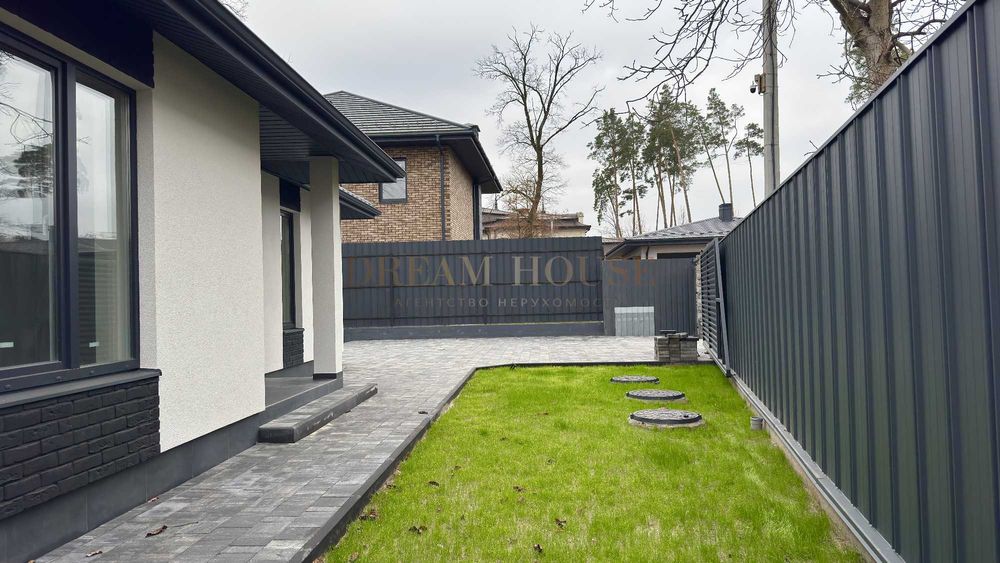 Одноповерховий будинок на 5 сотках у Бучі. Газове опалення