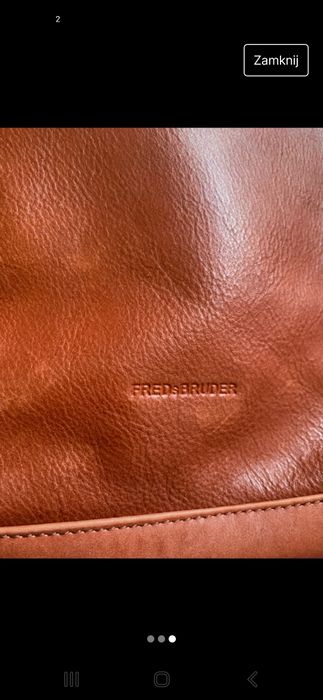 Torba ruda listonoszka mega premium Fredsbruder duża