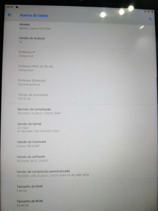 Tablet lenovo como novo