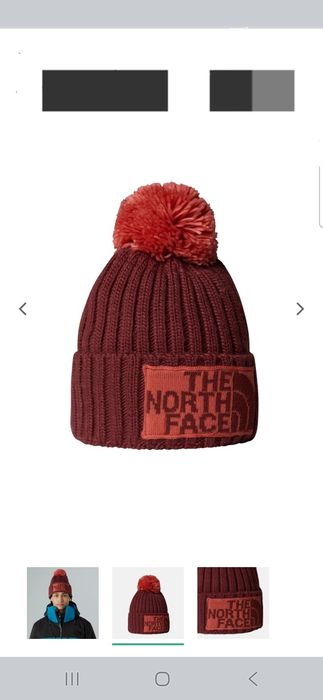 Czapka unisex ciepła the north face