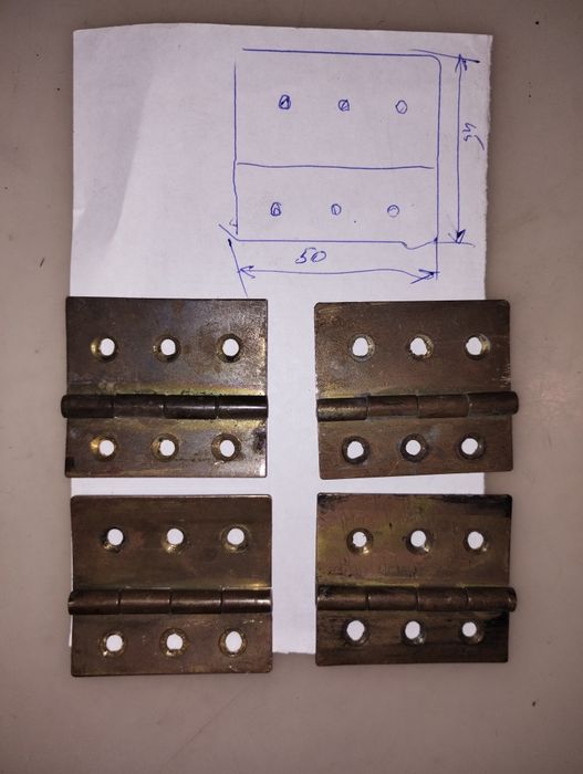 Петли латунные б.у.  Фурнитура .