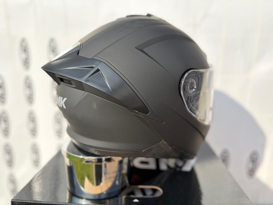 Kask motocyklowy SMK Typhoon rozmiar L, Czarny Matt, Blenda!