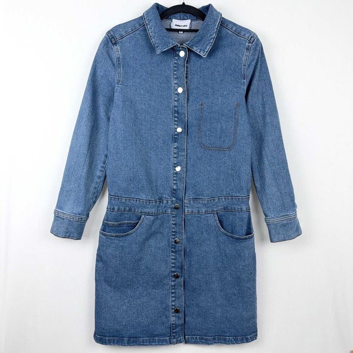 Vestido Curto Denim Bimba Y Lola S Azul