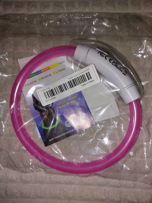 Светящейся собачий ошейник